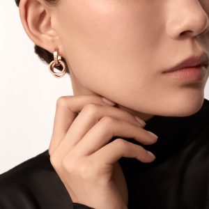 Bông Tai Cartier Love Chế Tác Hong Kong Vàng Hồng 18K (4)
