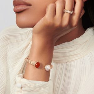 Lắc Tay Van Cleef & Arpels Perlée Couleurs Khảm Đá Mã Não Kim Cương 16cm (5)