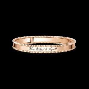 Lắc Tay Van Cleef & Arpels Perlée Signature Medium Vàng Hồng Chế Tác (5)