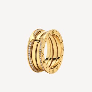 Nhẫn Bvlgari B.ZERO1 360299 Vàng Vàng 18K Kim Cương Tự Nhiên Chế Tác