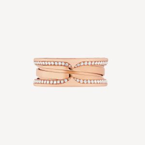 Nhẫn Bvlgari B.ZERO1 Vàng Hồng 18K Kim Cương Tự Nhiên Chế Tác (4)