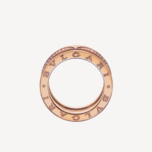 Nhẫn Bvlgari B.ZERO1 Vàng Hồng 18K Kim Cương Tự Nhiên Chế Tác (4)