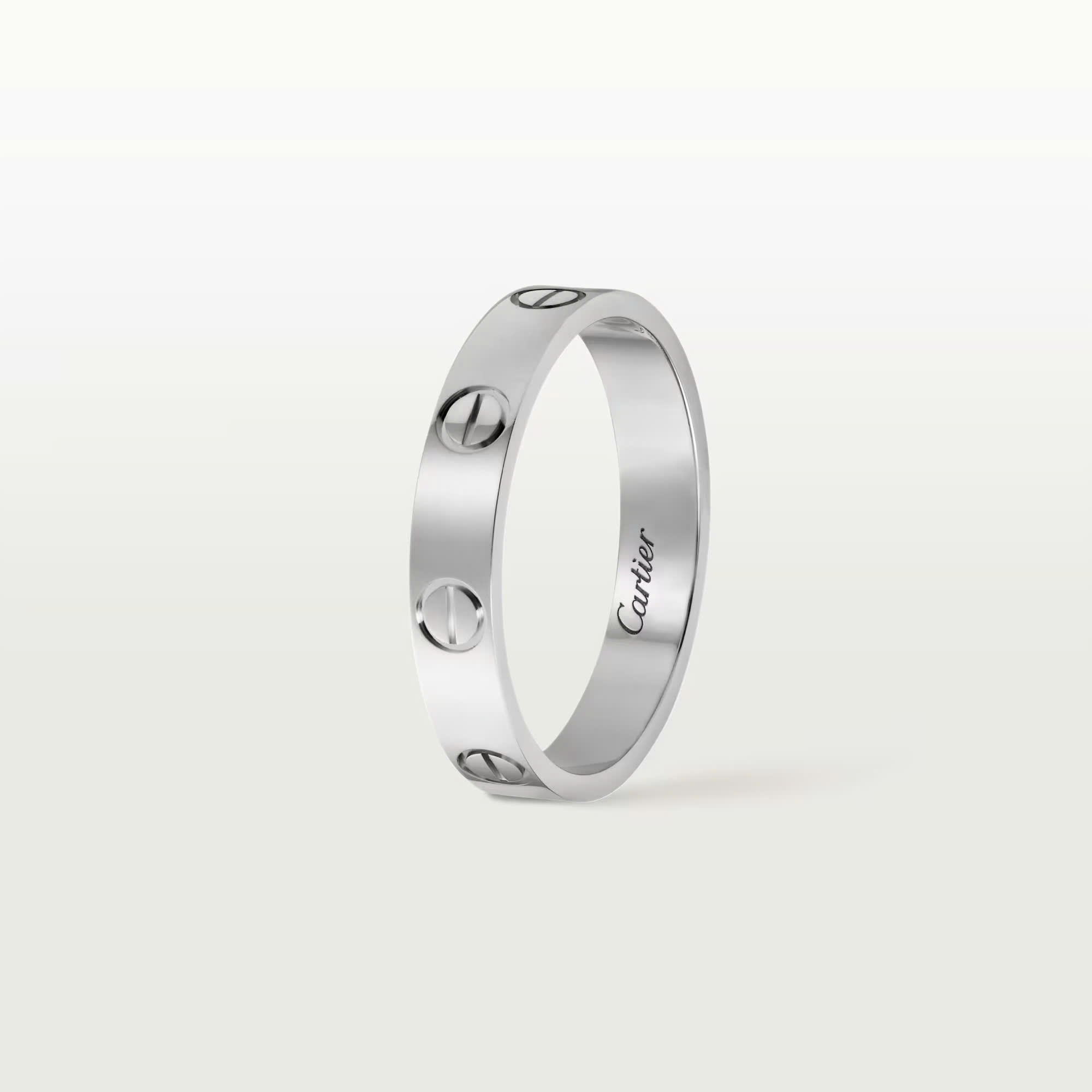 Nhẫn Cartier Love Chế Tác Hong Kong Platinum PT950 Bản Trơn 3 (7) Nhẫn Cartier Love Chế Tác Hong Kong Platinum PT950 Bản Trơn 3 (1)