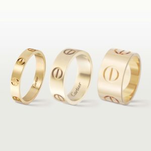 Nhẫn Cartier Love Chế Tác Hong Kong Vàng Vàng 18K Bản Trơn 3 (9)