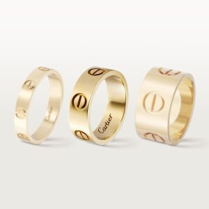 Nhẫn Cartier Love Chế Tác Vàng Vàng 18K Hong Kong Bản Lớn (1)