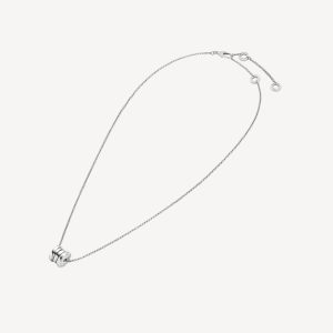 Vòng Cổ Bvlgari B.ZERO1 Mini Chế Tác Vàng Trắng 18K 38 - 41.5 - 45cm 2 Vòng Cổ Bvlgari B.ZERO1 Mini Chế Tác Vàng Trắng 18K 38 - 41.5 - 45cm