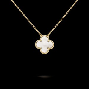 Vòng Cổ Van Cleef & Arpels Alhambra Chế Tác Mặt Khảm Trai MOP (1)