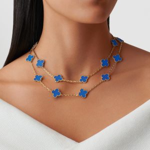 Vòng Cổ Van Cleef & Arpels Vintage Alhambra Chế Tác Dài 20 Họa Tiết 86cm 3 Vòng Cổ Van Cleef & Arpels Vintage Alhambra Chế Tác Dài 20 Họa Tiết (3)