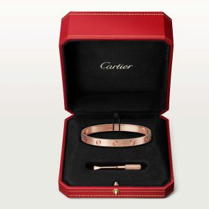 Vòng Tay Cartier Love Chế Tác Hong Kong Vàng Hồng 18K Chiều Rộng 6.1mm 6 Vong Tay Cartier Love Che Tac Hong Kong Vang Hong 18K 1