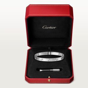 Vòng Tay Cartier Love Chế Tác Hong Kong Vàng Trắng 18K (10)