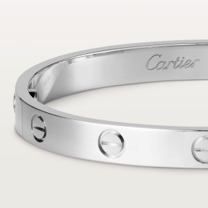 Vòng Tay Cartier Love Chế Tác Hong Kong Vàng Trắng 18K (10)