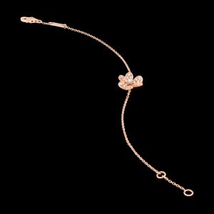 Vòng Tay Van Cleef & Arpels Frivole Mini Vàng Hồng 18K Chế Tác 17 (4)
