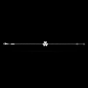 Vòng Tay Van Cleef & Arpels Frivole Mini Vàng Trắng Chế Tác