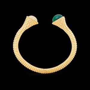 Lắc Tay Van Cleef & Arpels Perlée Couleurs Đính Đá Malachite Kim Cương (3)