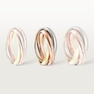Nhẫn Cartier Classic Trinity Chế Tác Vàng 18K Hong Kong Phối Màu (1)