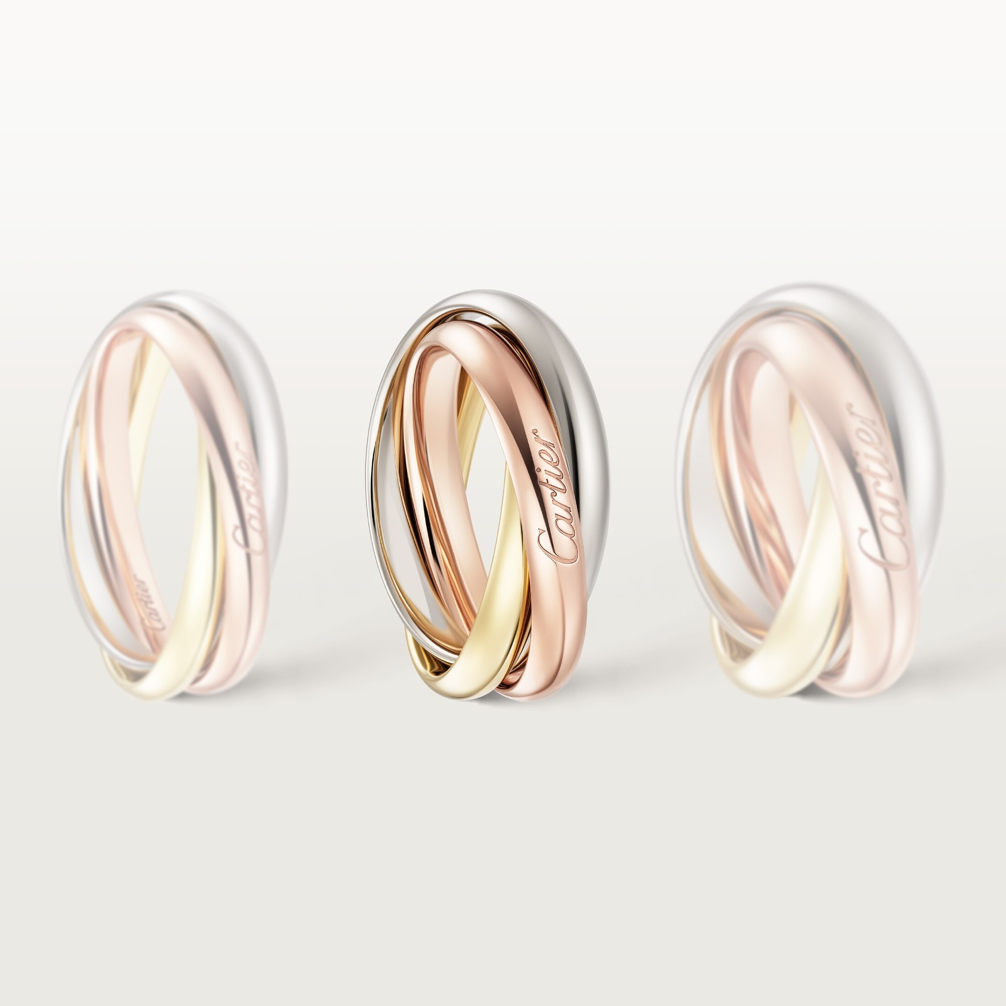 Nhẫn Cartier Classic Trinity Chế Tác Vàng 18K Hong Kong Phối Màu (3) Nhẫn Cartier Classic Trinity Chế Tác Vàng 18K Hong Kong Phối Màu (1)