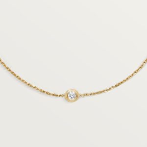 Vòng Tay Cartier D'Amour XS Mini Vàng Vàng Đính 1 Viên Kim Cương Tự Nhiên (1)