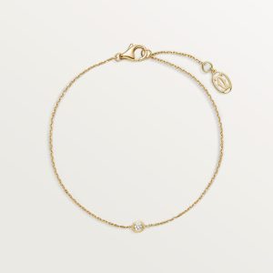 Vòng Tay Cartier D'Amour XS Mini Vàng Vàng Đính 1 Viên Kim Cương Tự Nhiên (1)
