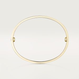 Vòng Tay Cartier Love Brushed Finish Vàng Vàng 18K Chế Tác Vân Xước 6.1mm