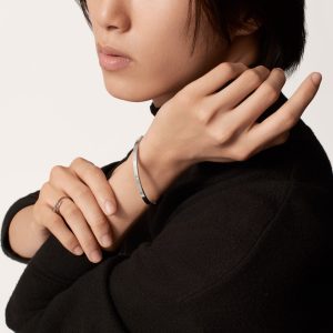 Vòng Tay Cartier Love Small Model Chế Tác Vàng Trắng 18K Rộng 3.65mm 10 Vòng Tay Cartier Love Small Model Chế Tác Vàng Trắng 18K R (1)