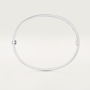 Vòng Tay Cartier Love Small Model Chế Tác Vàng Trắng 18K Rộng 3.65mm 2 Vòng Tay Cartier Love Small Model Chế Tác Vàng Trắng 18K R (1)
