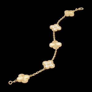 Vòng Tay Van Cleef & Arpels Alhambra Vintage Vàng 18K Kim Cương 19cm 2 Vòng Tay Van Cleef & Arpels Alhambra Vintage Vàng 18K Kim Cương 19cm (2)