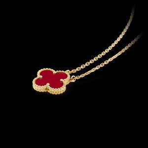 Vòng Cổ Van Cleef & Arpels Chế Tác Đá Mã Não Đỏ Vàng Vàng 18K 42cm 2 Vòng Cổ Van Cleef & Arpels Chế Tác Đá Mã Não Đỏ Vàng Vàng 18K (4)