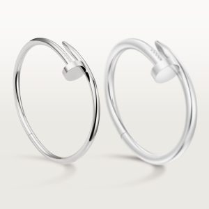 Vòng Tay Cartier Juste Un Clou Chế Tác Vàng Trắng 18K Vòng Đinh 3 (10)