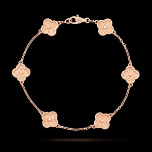 Vòng Tay Van Cleef & Arpels Sweet Alhambra Vàng Hồng 18K Chế Tác Hong Kong 17 (3)
