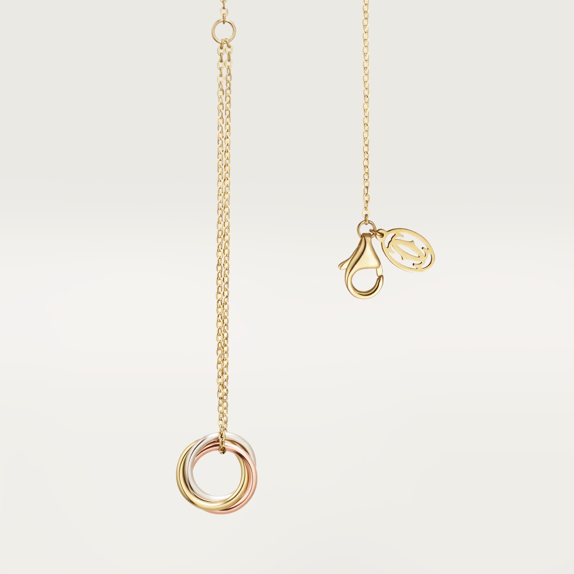 Vòng Tay Cartier Trinity Chế Tác Hong Kong Vàng 18K Chiều Dài 13-18cm (3) Vòng Tay Cartier Trinity Chế Tác Hong Kong Vàng 18K Chiều Dài 13-18cm (1)