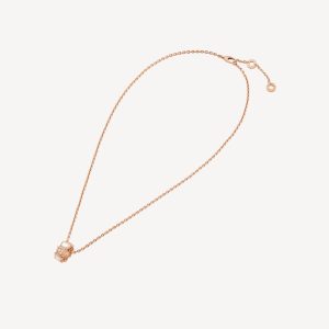 Dây Chuyền Bvlgari Serpenti Viper Chế Tác Vàng Ý Kim Cương Đá Xà Cừ 41-43cm (2)