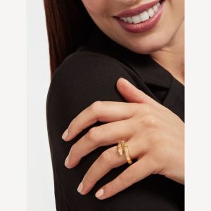 Nhẫn Bvlgari Serpenti Viper Rắn Chế Tác Hong Kong Vàng Ý 18K AU750 (3)