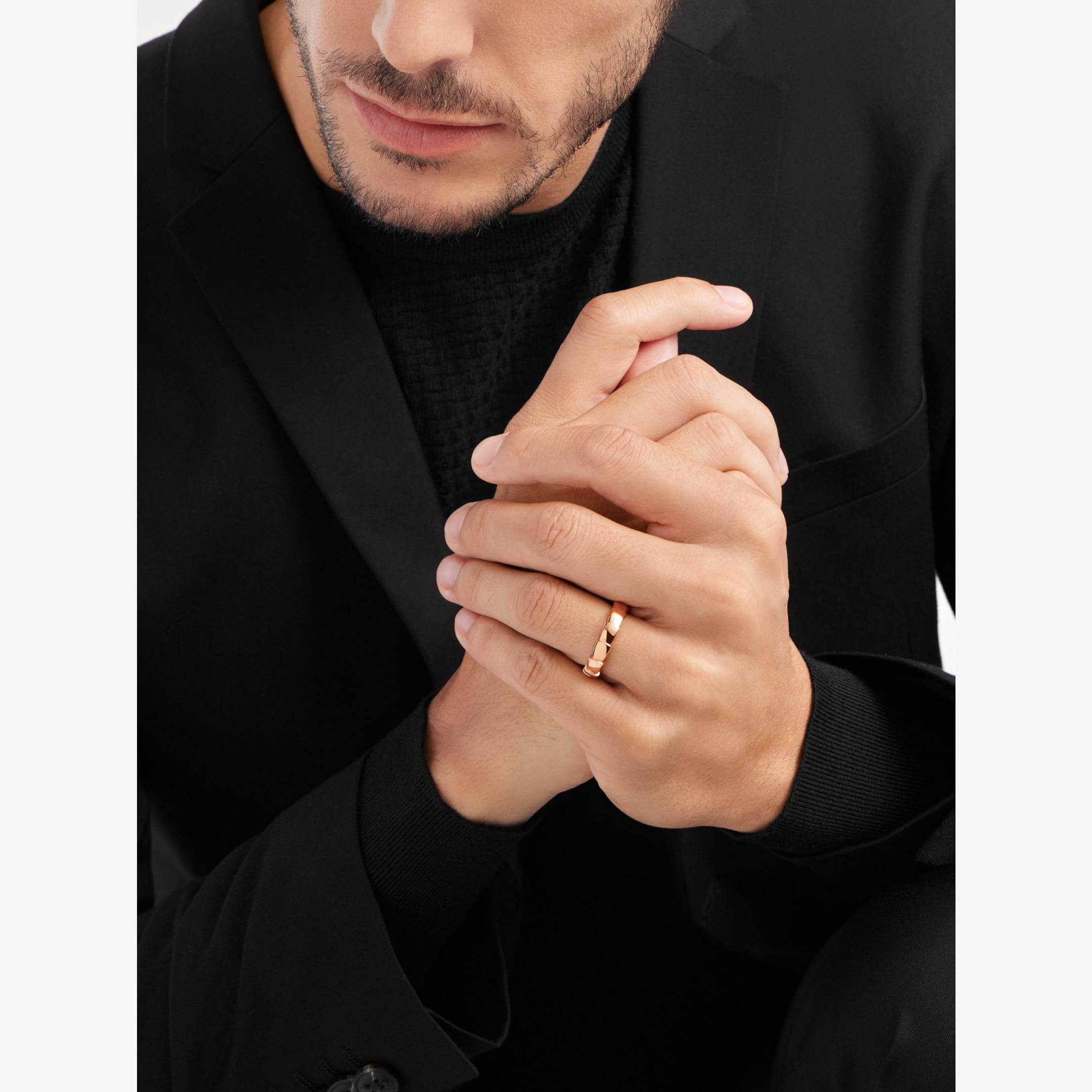 Nhẫn Cưới Bvlgari Serpenti Viper Chế Tác Hong Kong Vàng Hồng 18K Bản Lớn (1) Nhẫn Cưới Bvlgari Serpenti Viper Chế Tác Hong Kong Vàng Hồng 18K Bản Lớn (1)