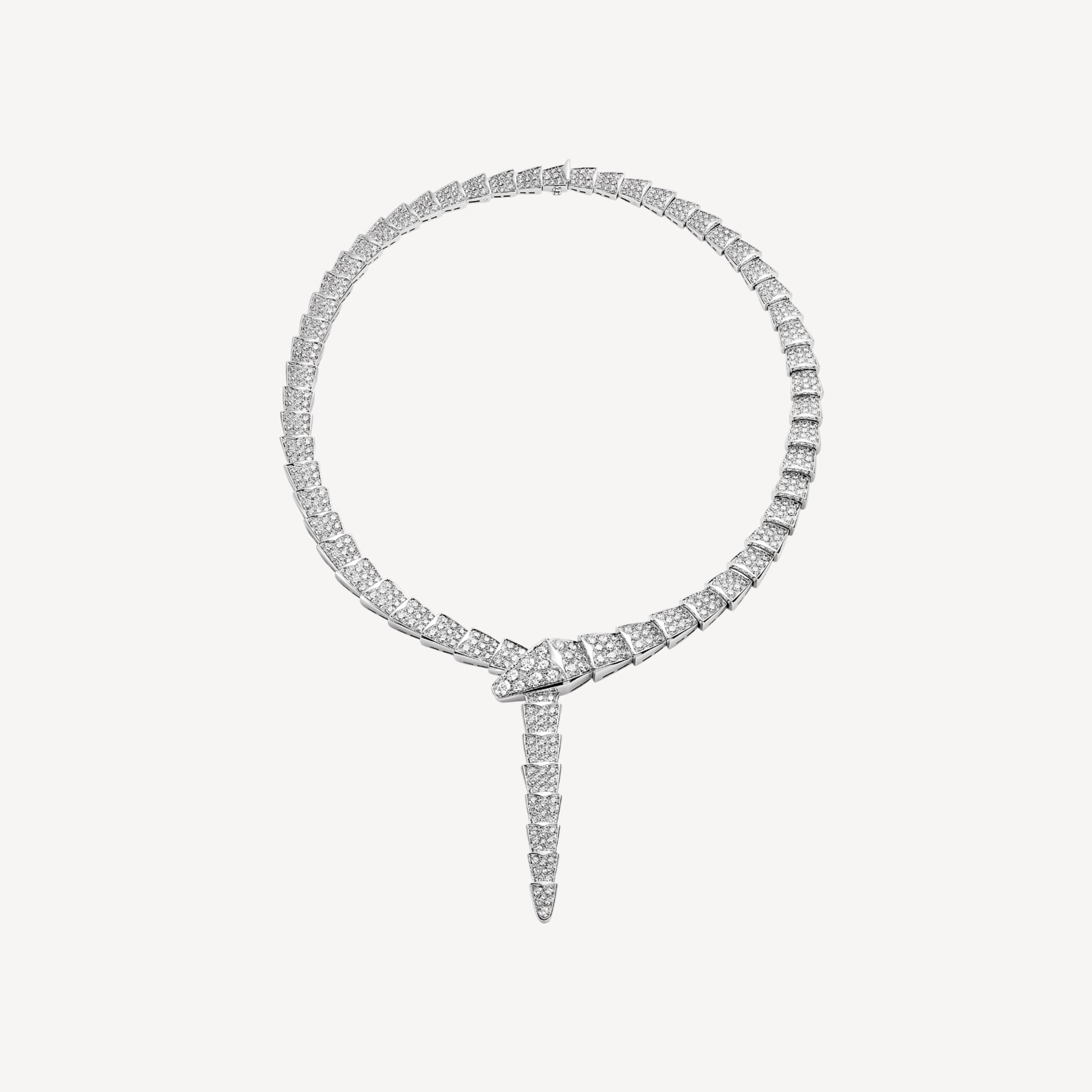 Vòng Cổ Bvlgari Serpenti Viper Full Pavé Diamonds Chế Tác Vàng 18K Kim Cương (3) Vòng Cổ Bvlgari Serpenti Viper Full Pavé Diamonds Chế Tác Vàng 18K Kim Cương (2)