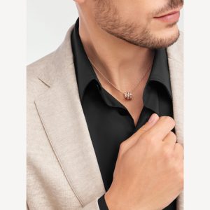 Vòng Cổ Bvlgari Serpenti Viper Full Pavé Diamonds Vàng Hồng 18K Kim Cương Tự Nhiên (4)