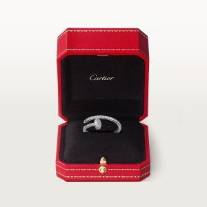 Nhẫn Cartier Juste un Clou Vàng Trắng 18K Kim Cương Thiên Nhiên Chế Tác 11 Nhẫn Cartier Juste un Clou Vàng Trắng 18K Kim Cương Thiên Nhiên Chế Tác Hong Kong