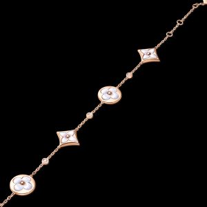 Lắc Tay Louis Vuitton Color Blossom BB Chế Tác Vàng Hồng 18K 3 Viên Kim Cương Tự Nhiên (2)