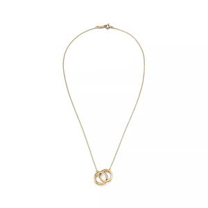 Day Chuyen Tiffany Co Interlocking Circles Che Tac Vang Vang 18K Hong Kong Ban Nho 40cm 3