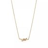 Dây Chuyền Tiffany & Co Knot Small Chế Tác Vàng 18K Kim Cương Tự Nhiên 43cm (1)