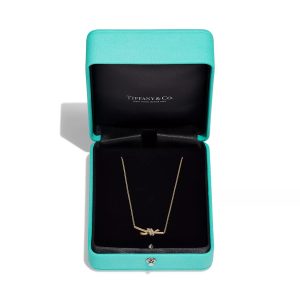 Dây Chuyền Tiffany & Co Knot Small Chế Tác Vàng 18K Kim Cương Tự Nhiên 43cm (1)