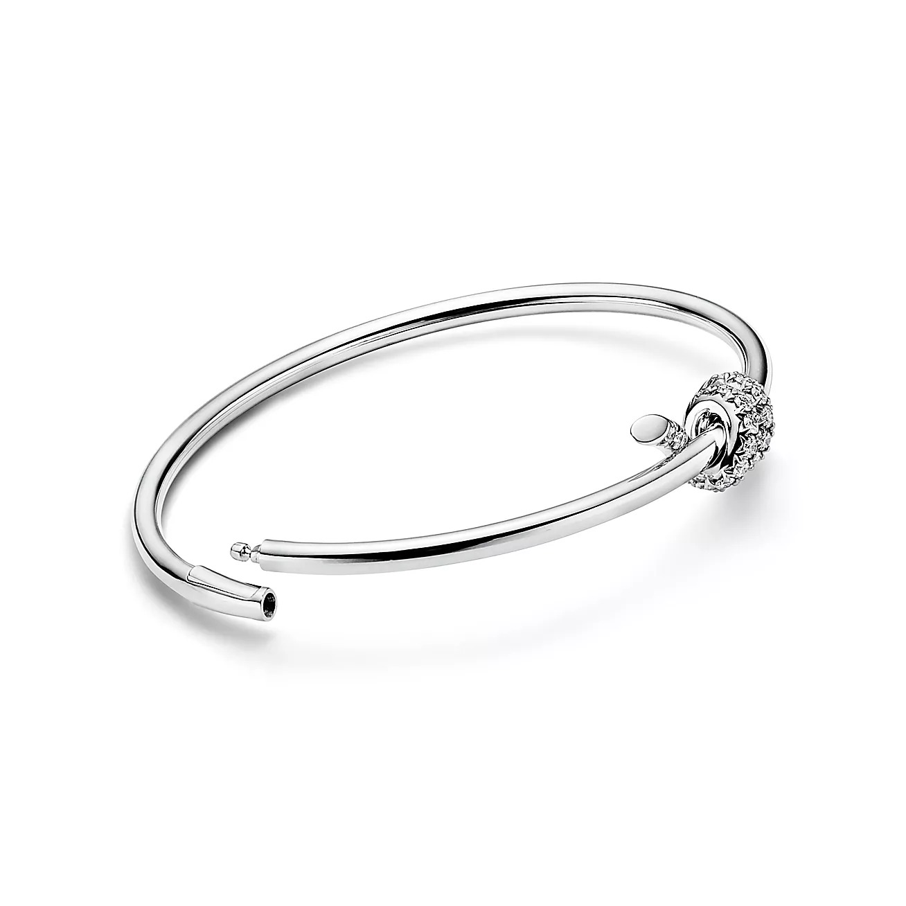 Lắc Tay Tiffany & CO Knot Wire Bangle Chế Tác Vàng Trắng 18K Kim Cương Tự Nhiên (6) Lắc Tay Tiffany & CO Knot Wire Bangle Chế Tác Vàng Trắng 18K Kim Cương Tự Nhiên (1)