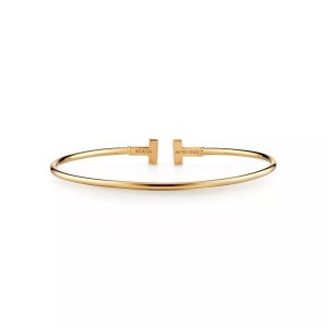 Lắc Tay Tiffany & Co T Chế Tác Vàng Vàng 18K Nhập Khẩu Hong Kong (5)
