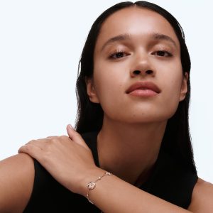 Vòng Tay Louis Vuitton Color Blossom Star And Sun BB Vàng Hồng Kim Cương Tự Nhiên Hong Kong 18cm (3)