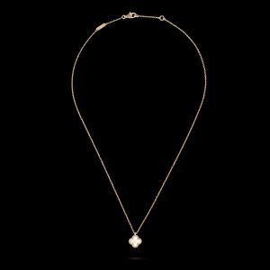Dây Chuyền Van Cleef & Apels Alhambra Chế Tác Hong Kong Vàng 18K Đá Xà Cừ Tự Nhiên 40cm (3)