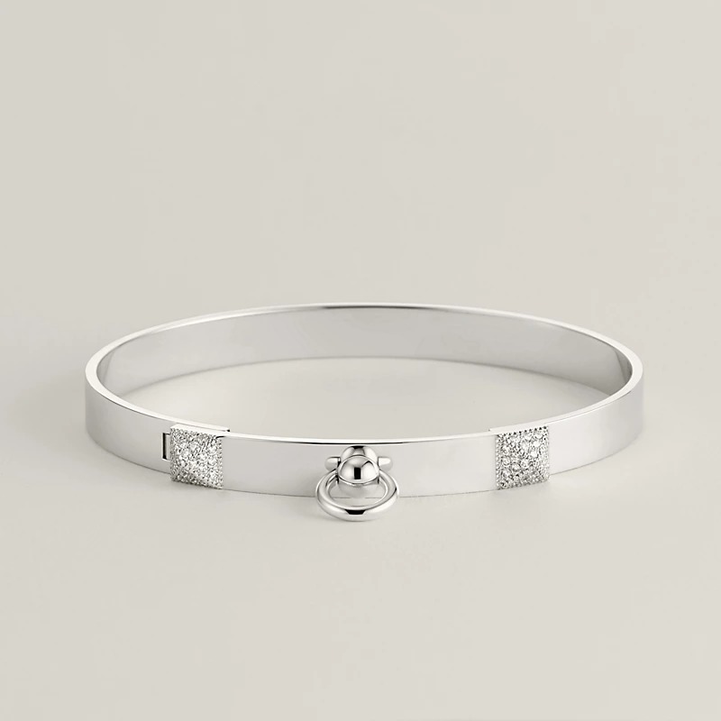 Lắc Tay Hermes Collier de Chien Chế Tác Vàng Trắng 18K Kim Cương Tự Nhiên Nhập Khẩu (2) Lac Tay Hermes Collier de Chien Che Tac Vang Trang 18K Kim Cuong Tu Nhien Nhap Khau 2