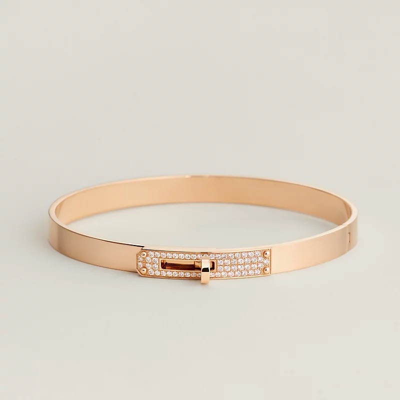 Lắc Tay Hermes Kelly Chế Tác Vàng Hồng 18K Kim Cương Tự Nhiên Nhập Khẩu (2) Lac Tay Hermes Kelly Che Tac Vang Hong 18K Kim Cuong Tu Nhien Nhap Khau 2