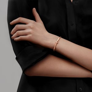 Lắc Tay Tiffany T T1 Narrow Hinged Bangle Vàng 18K Chế Tác 8 Lac Tay Tiffany T T1 Narrow Hinged Bangle Vang 18K Che Tac Hong Kong 11