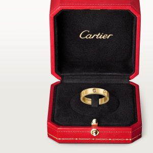 Nhẫn Cartier Love Chế Tác Hong Kong Rộng 4mm Đính 1 Viên Kim Cương Tự Nhiên 3 Màu (3)