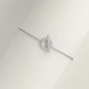 Vòng Tay Hermes Finesse Chế Tác Vàng Trắng 18K Kim Cương Thiên Nhiên (2)
