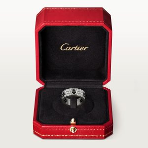 Nhẫn Cartier Love Classic Model Paved Ceramic Chế Tác Vàng 18K Full Kim Cương Tự Nhiên (3)